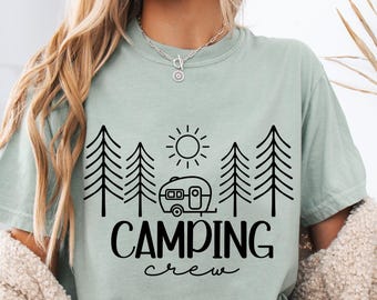 Camping Crew PNG SVG, Adventure Svg, Funny Camping  Png Svg, Summer Camp Svg, Campfire Camping Life Svg, Happy Camper Svg, Camping Shirt PNG