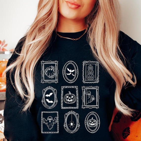 Halloween PNG SVG, Vintage Halloween Frames, Cute Halloween Shirt PNG svg, Trendy Halloween svg, Halloween Ghost Design, Spooky Season png
