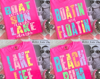 Boatin and Floatin png, zomermeerbundel, Lake Life T-shirtbundel png, drijvende rivier png, vakantie png, Lake Vibes png, bootleven