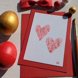 Birthday Card, Love Card, Anniversary Card for Wife or Husband, Heart Card, Romantic Card, Elegant Card
