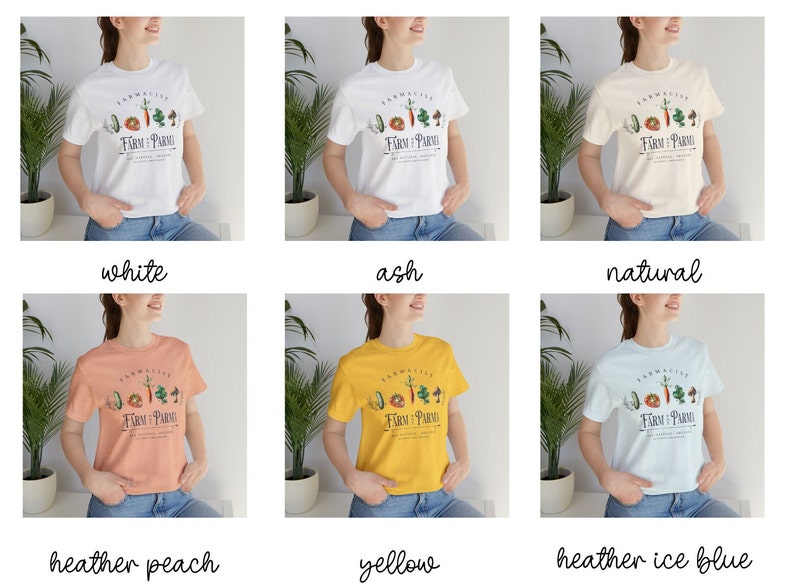 Veggie Shirt, Gardening Shirt, Farm not Pharma Shirt, Farmacist Shirt, Vegetable Shirt, Farmer T Shirt, Gift For Gardener, Botanical Shirt. image 8