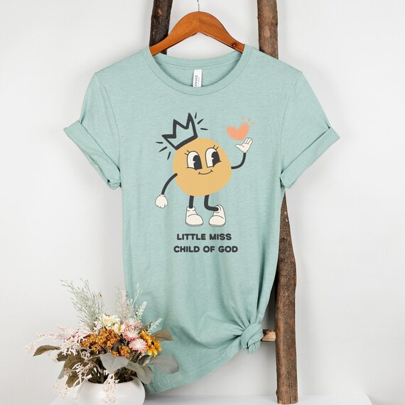 Retro Christian Shirts, Cute Child of God T-shirt, Christian