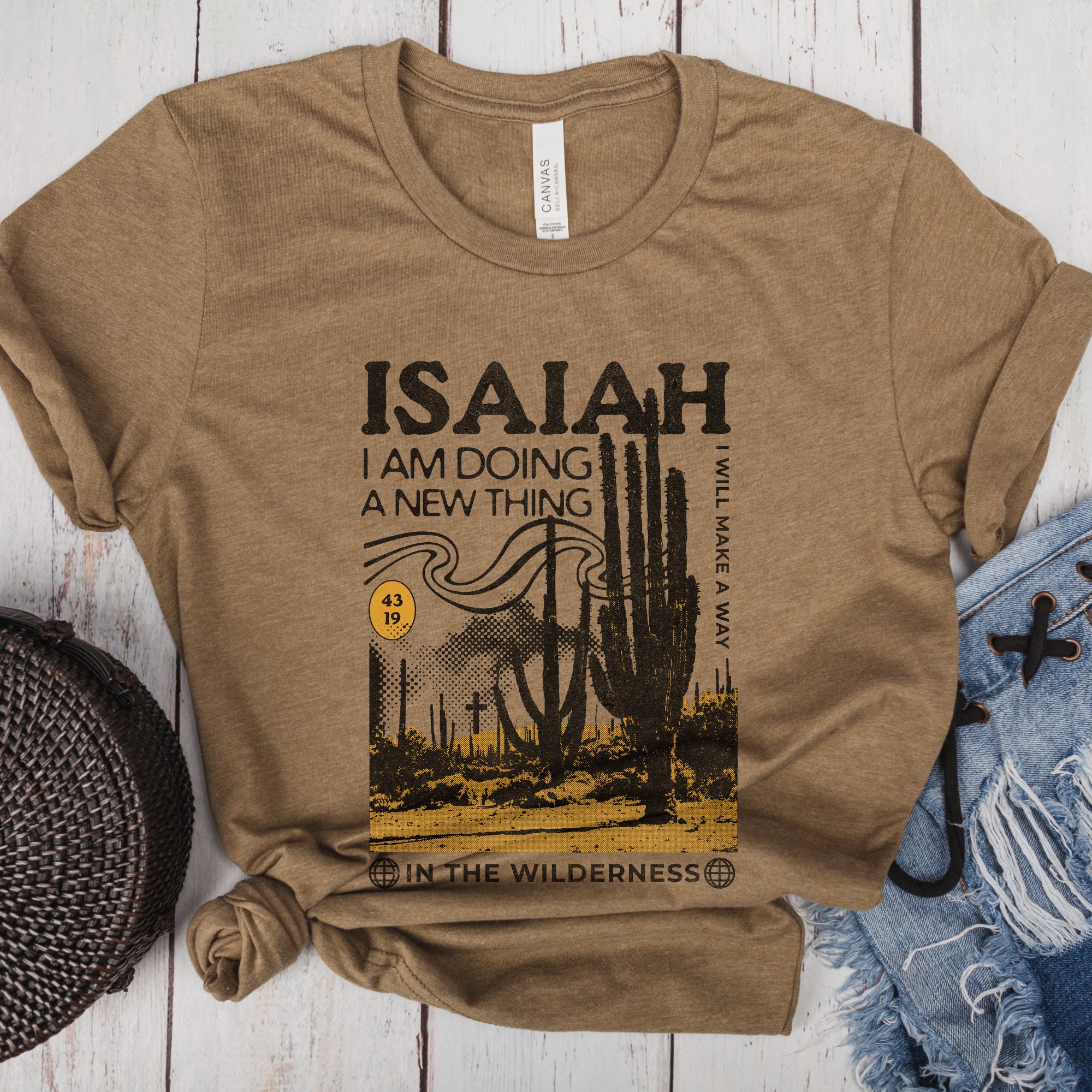 Scripture Tees Christian Shirts, Bible Verse Tshirts, Isaiah 43:19, Make a Way in the ...