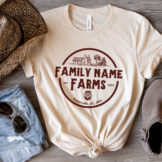Personalized Family Farm Shirts, Custom Farm Name, Gift for Farmer, Chicken  Shirts, Funny Farm Tshirt, New Home Gift, Farm Life, Farm Animal - Etsy  Canada