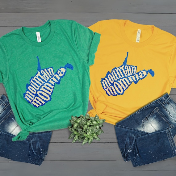 West Virginia Shirts, Mountain Momma Shirts, Southern Shirts, Travel Shirts, Camping Shirts, I heart West Virginia