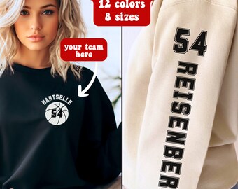 Custom Basketball Shirt, Your Name Basketball Sweatshirt, Personalized Basketball Mom Shirt, Game Day Shirt, Basketball Season Shirt, Unisex