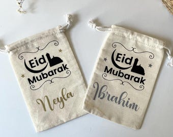 Personalized Eid Mubarak bag | Eid Mubarak gift bag | candy bag | Eid surprise bag for children |