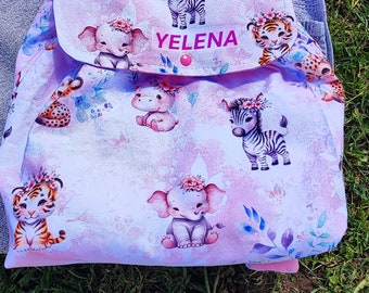 Backpack for baby nursery or nanny