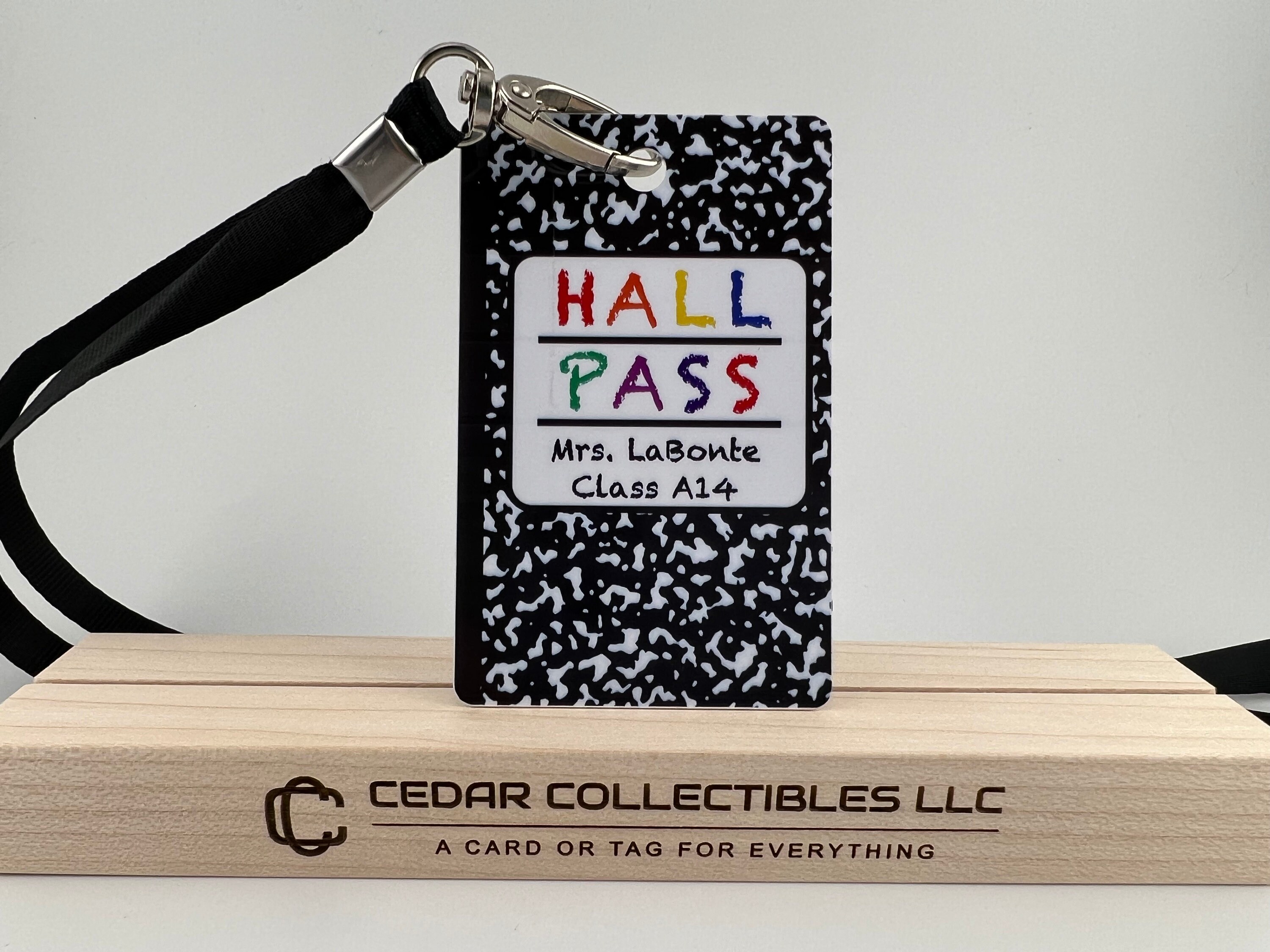 Personalized Teacher Hall Pass Set: Custom Classroom Decor #7 - Etsy