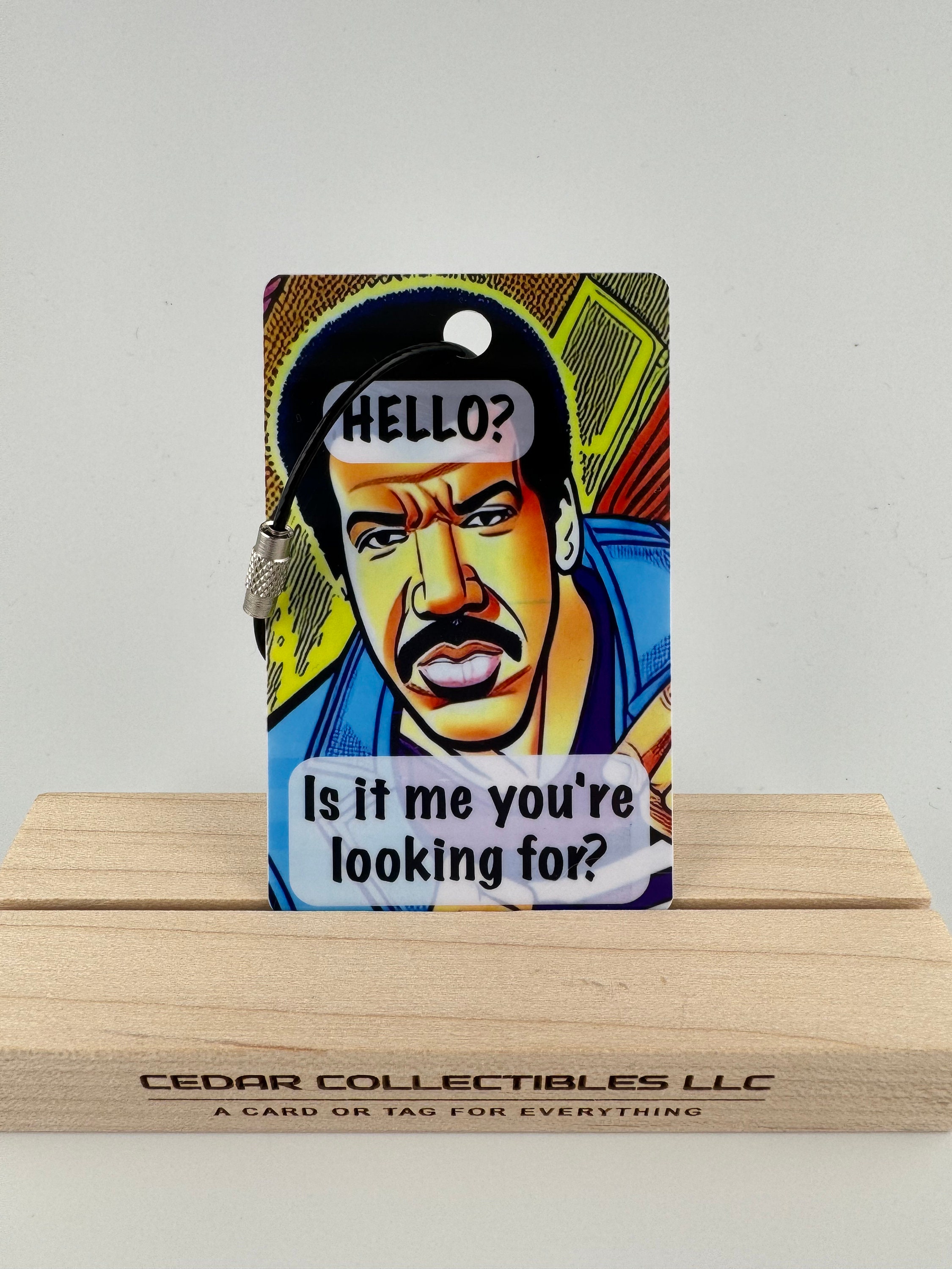 Hello is It Me You're Looking for Lionel Richie Luggage Tag Funny Bag
