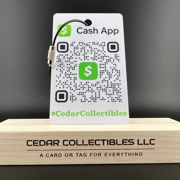 Qr Code Plastic Business Cards Etsy