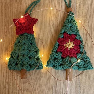 Scented Christmas Tree Bauble Crochet Pattern | Granny Square Festive Ornament