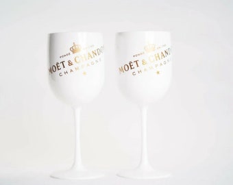 MOET Chandon Weiß Gläser Imperial Champagner Limited Ibiza Edition NEU 2 STÜCK