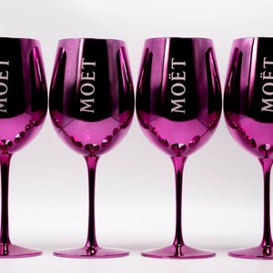 Moet Chandon Pink Gläser Imperial Champagner Limited Ibiza Edition Neu 4 Stück Bild 2