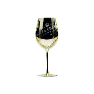 Moet Chandon glasses in GOLD Imperial Champagne Limited Ibiza Edition NEW 1 piece