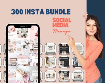 100 Instagram Post Templates | Canva Social Media Kit | Digital ...