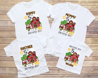Farm birthday shirts, Personalized Matching Family  Birthday Shirts, Barnyard Farm Animal Shirt, Farm theme birthday