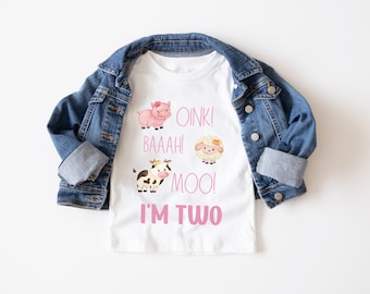 Oink baa moo birthday shirts, farm animals shirts, oink baah moo birthday party