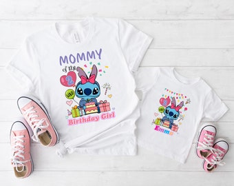 Personalized Stitch Birthday Shirt, Lilo and Stitch Birthday Girl