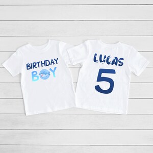 Birthday Boy Shark Shirt, Shark Birthday Party, Boy Shark Custom Shirt, Shark Theme Birthday Shirt