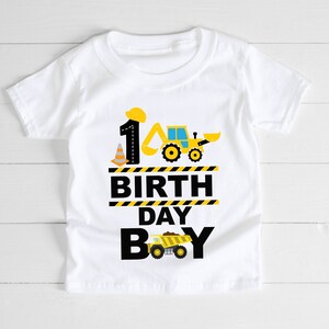 One birthday construction t shirt, dump truck shirt, personalized shirt for kids, construction birthday boy shirt, birthday gift shirt
