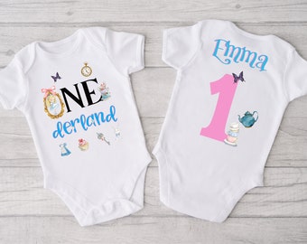 Alice in onederland birthday  shirts,  onederland outfits, tea party 1st birthday girl