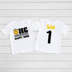 One Happy Dude, Happy Face  Birthday Outfit, First Birthday, Smiley Party, One Cool Dude