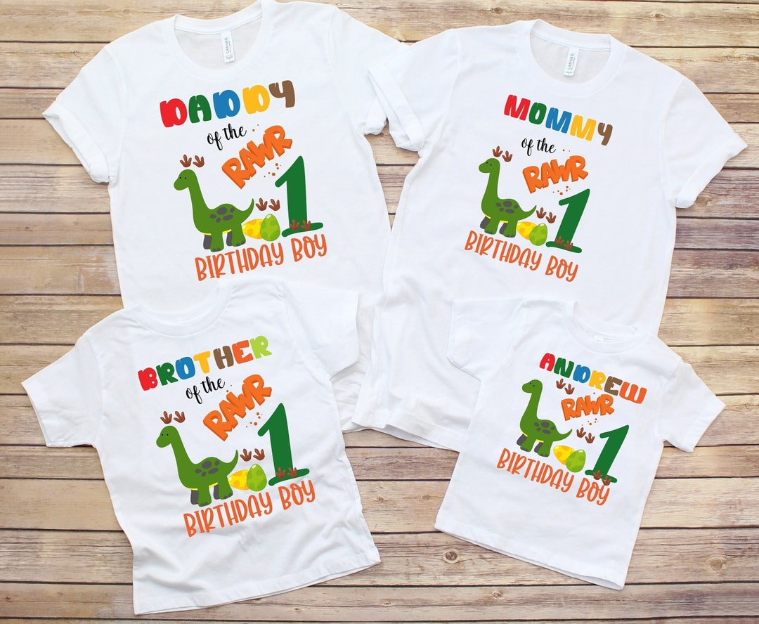 Bailey Boys Birthday Tee Shirt - Party Dinosaurs main image 0