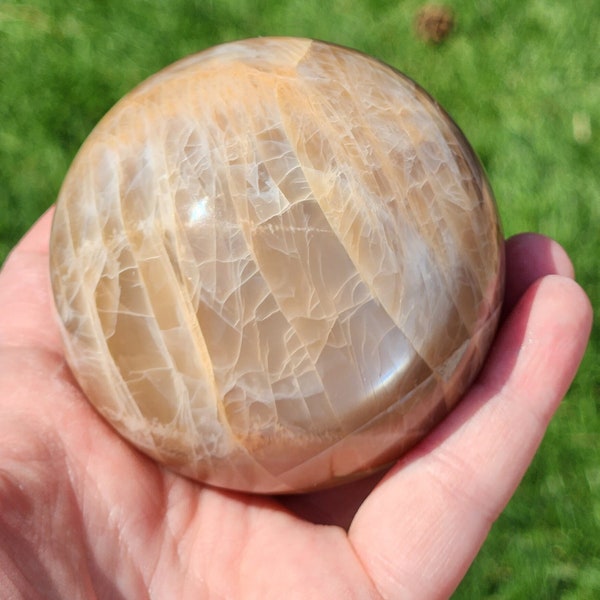 Peach Moonstone sphere