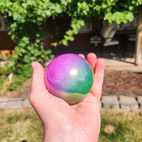 Aura Quartz sphere