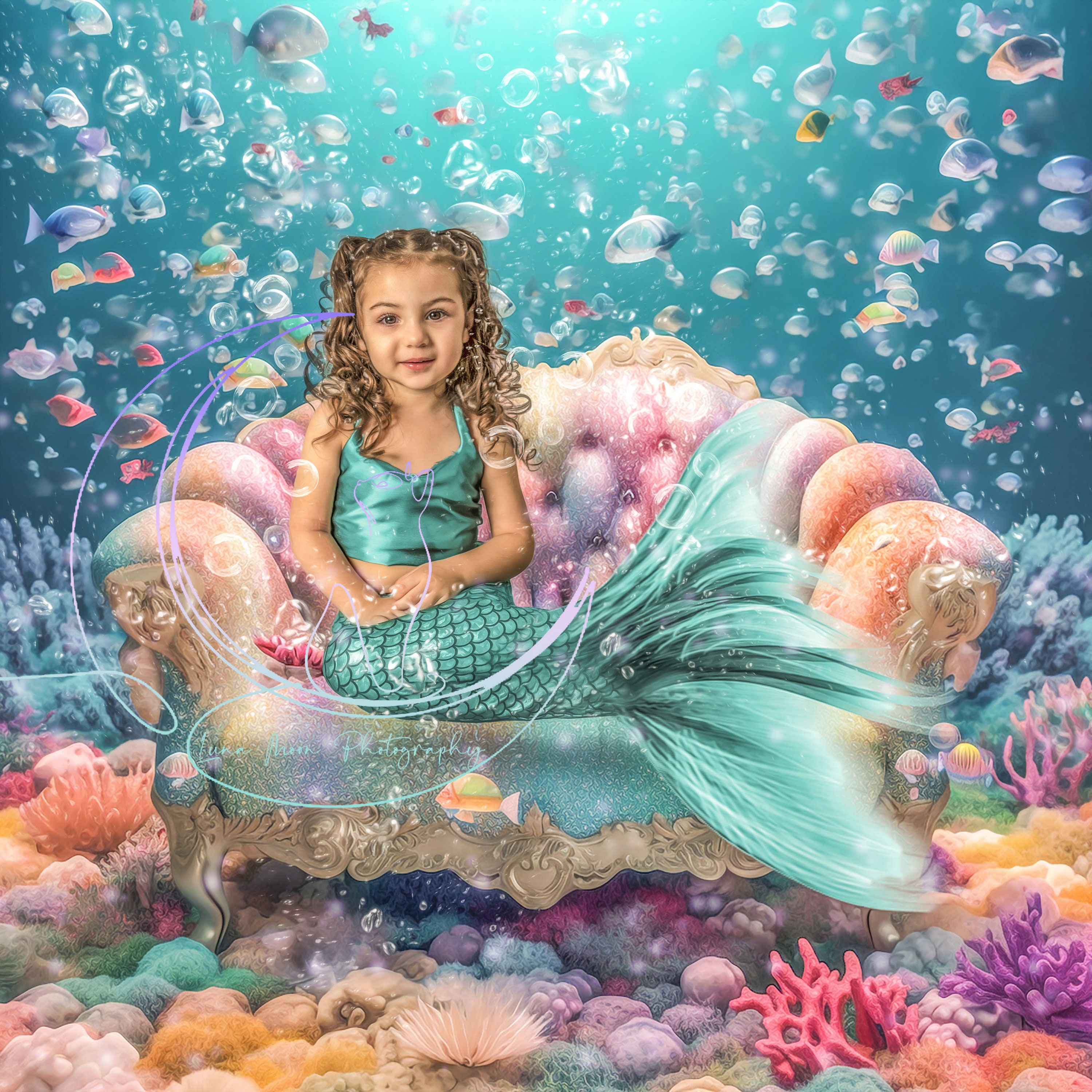 Mermaid shell chair sale