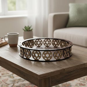 Round Decorative Tray / Kitchen Decor / Fruit Basket Design SVG DXF CDR Ai 043