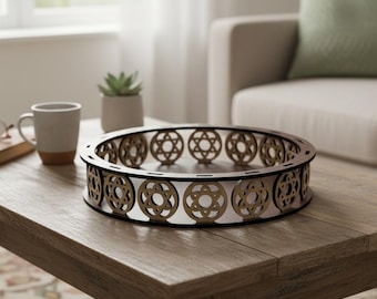 Round Decorative Tray / Kitchen Decor / Fruit Basket Design SVG DXF CDR Ai 043