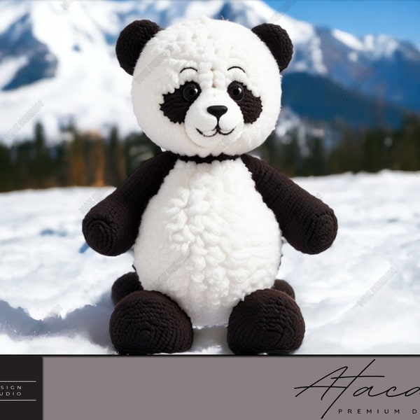 Handmade Crochet Panda Pattern - PDF Amigurumi Tutorial for Crafting a Plush Bear 279