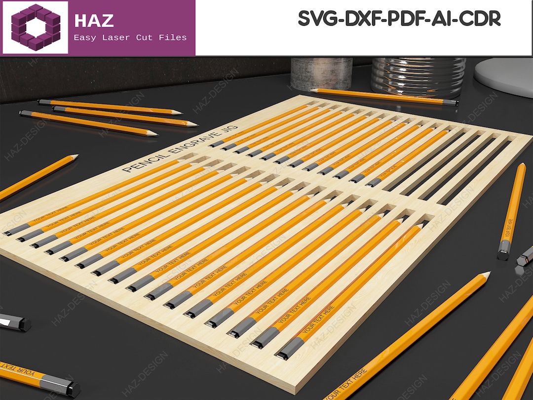 Laser Ready Pencil Jig Template / Pencil Jig for Lasers / Simple Pen