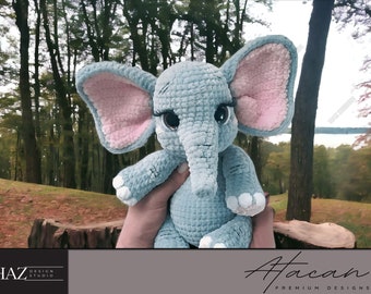 Adorable modèle Amigurumi éléphant au crochet - Guide PDF facile à suivre 265