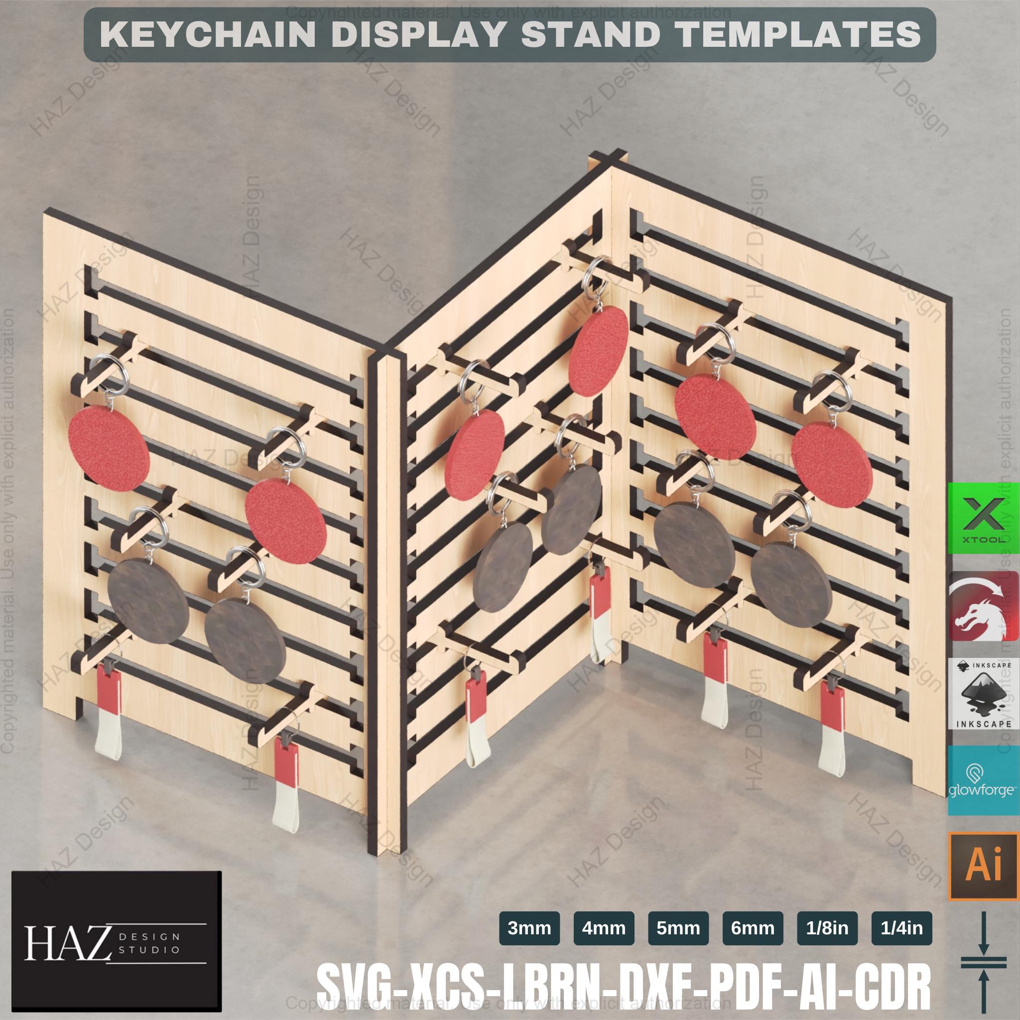Modular Keychain Keychain Display Stand, Modular Keychain Display Stand,organizer,laser ...