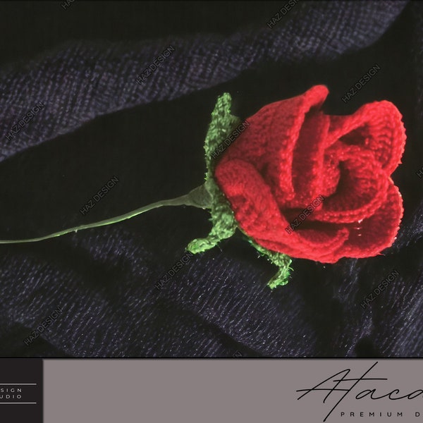 Elegant Crochet Rose Flower Pattern - Blooming Beauty PDF Guide 268