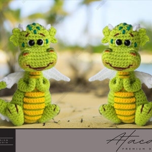 Mini Crochet Dragon Amigurumi Pattern - Magical Creature PDF Tutorial 284