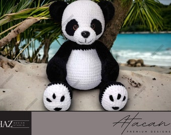 Patrón de Ganchillo Panda Amigurumi - Lindo Oso Panda Tutorial en PDF - Guía DIY de Ganchillo Panda 237