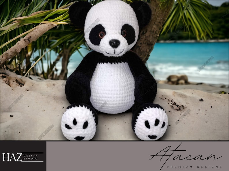 Panda Amigurumi Crochet Pattern Cute Panda Bear PDF Tutorial DIY Crochet Panda Guide 237 image 1