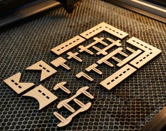 Honeycomb Bed Pins /  Board Hold Down Pins / Glowforge and xTool Laser Cut 092