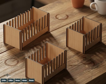 Laser Cut Card Holder Display Retail Stand Template, 3 Sizes,Business Card Holder Laser Cut File Versatile Display Stand 427