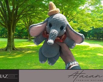 Adorable Crochet Elephant Toy Pattern - Amigurumi PDF Tutorial for Handmade Gift 290