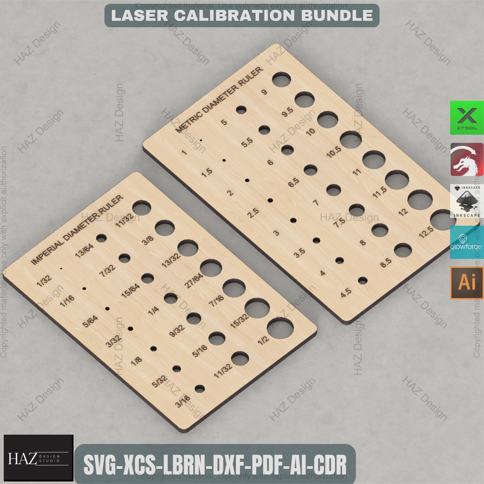 Ultimate Laser Calibration Bundle Kerf, Ramp, Thickness & More CO2 ...