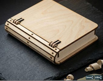 Book Box Template Bundle / Book Shaped Gift Boxes / Pattern Keepsake Storage Jewelry Stash