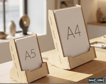 A4 A5 Plywood Display Stand Laser Cut Template Digital Download