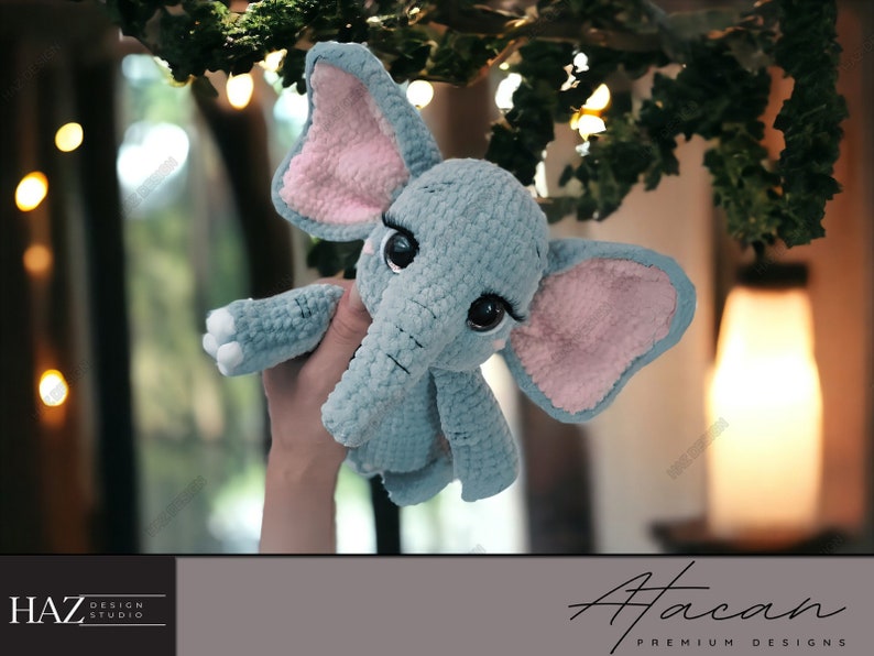 Adorable modèle Amigurumi éléphant au crochet Guide PDF facile à suivre 265 image 3
