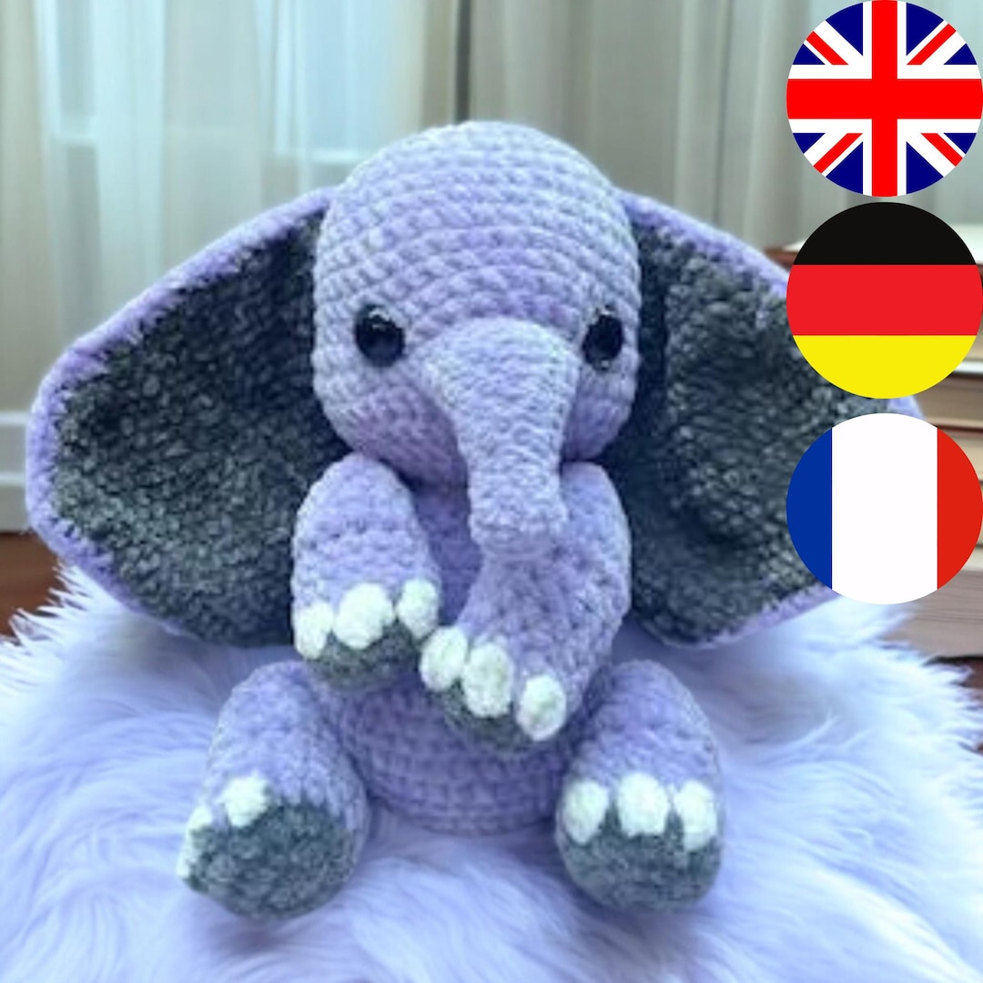 Amigurumi Elephent Crochet Pattern PDF – Adorable DIY Plush Toy