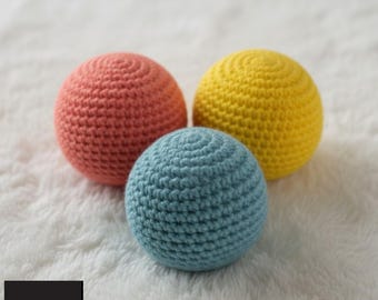 Patrón de bolas de crochet amigurumi hechas a mano - PDF digital, esferas de juguete con textura colorida, guía de crochet fácil de seguir 260